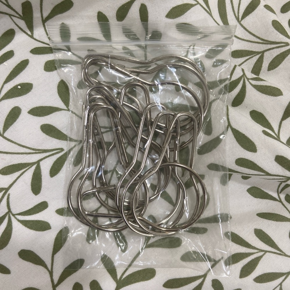 Shower curtain hooks